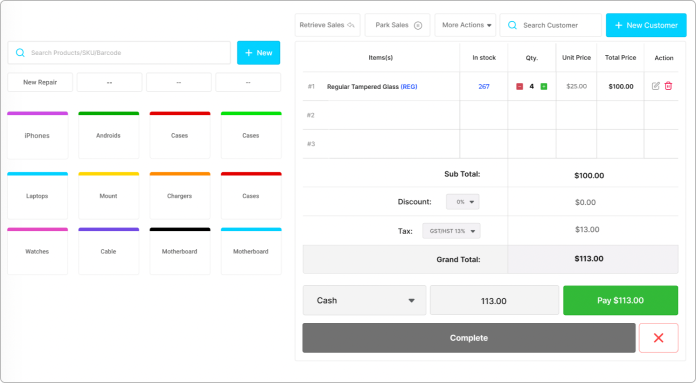 Point of Sale (POS) Billing & Invoicing